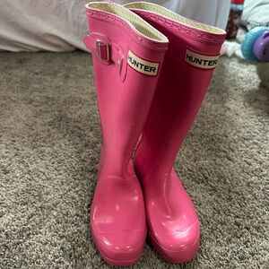 Hunter Vibrant Pink Tall Rain Boots